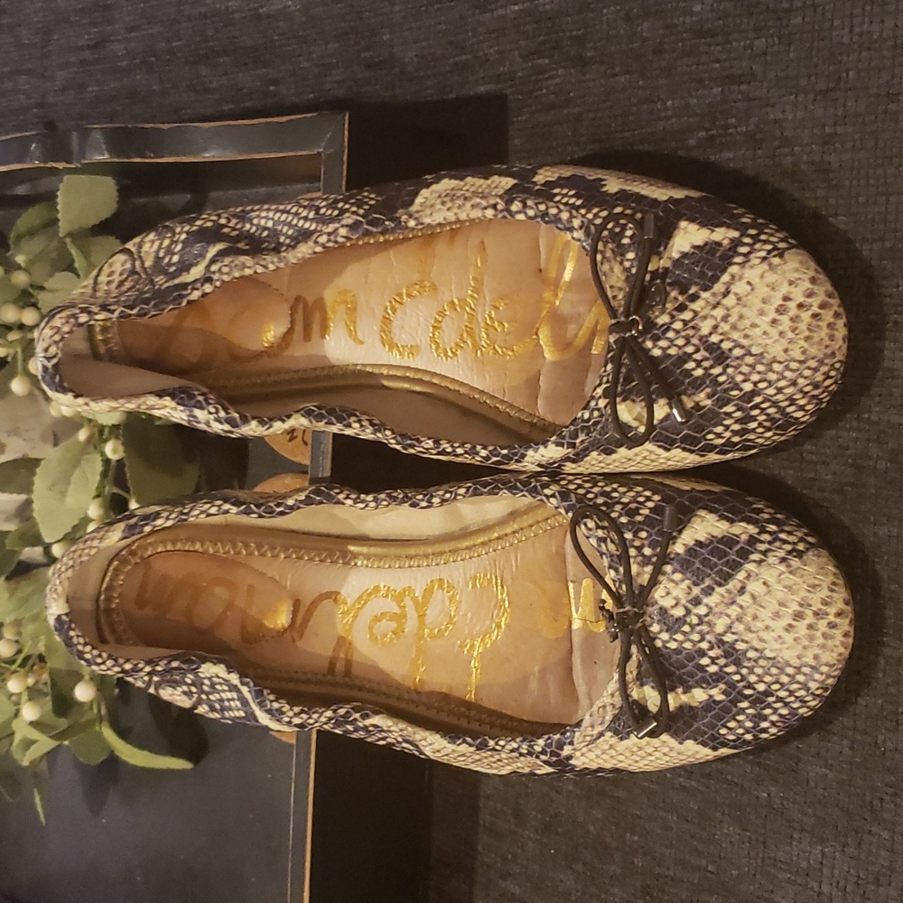 Sam Edelman Snakeskin Felicia Ballet Flats